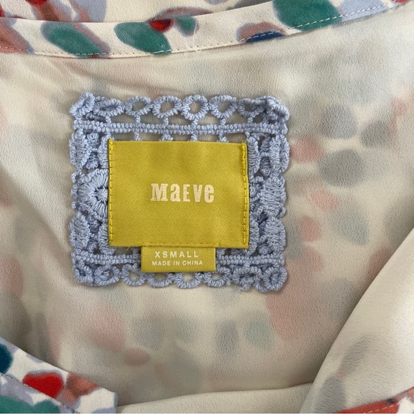 Maeve Anthropologie Watercolor Dot Shift lined Dress XS - Picture 6 of 11